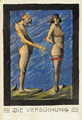 KatNr 437   Leipziger Künstler "Die Versuchung". Um 1920.