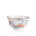 KatNr 736   Seltenes Koppchen mit "Drei Freunde"-Dekor. Meissen. 1729/1730.