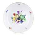 KatNr 779   Sehr großer Teller mit Obstmalerei und Insekten. Meissen. Pfeiffer-Zeit. 1924–1934.
