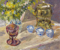 KatNr 062   Ernst Hassebrauk "Stilleben mit Samowar". frühe 1940er Jahre.