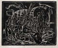 KatNr 318 Herman Frederik Bieling "Nacht" / Tanzendes Paar / "Heilige Nacht". 1920 / 1930/ Wohl 1920er Jahre.