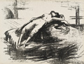KatNr 319   Jacob Friedrich Bollschweiler "Weggeschlepptes Mädchen". 1918.