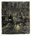 KatNr 417   Franz Skarbina "Droschke im Regen". 1896.