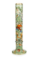 KatNr 801   Seltener großer Stangenpokal mit Falkner. Maler J. K., Gräflich Harrach'sche Glashütte Neuwelt, Böhmen. Um 1870.