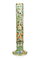 KatNr 801 Seltener großer Stangenpokal mit Falkner. Maler J. K., Gräflich Harrach'sche Glashütte Neuwelt, Böhmen. Um 1870.