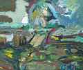 KatNr 176   Sighard Gille "Heuwiesen I". 1992.
