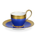 KatNr 792   Tasse und Untertasse "Campagnerform". KPM Berlin. 1803– 1813.