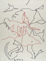 KatNr 536 Günter Horlbeck "Zeichnungen 1995" – Sieben Zeichnungen. 1995.
