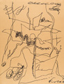 KatNr 536 Günter Horlbeck "Zeichnungen 1995" – Sieben Zeichnungen. 1995.