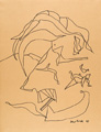 KatNr 536 Günter Horlbeck "Zeichnungen 1995" – Sieben Zeichnungen. 1995.