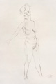KatNr 473   Otto Dix "Akt mit aufgestütztem Arm". 1926.