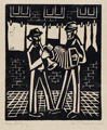 KatNr 487 Heinz Fleischer, 21 Druckgrafiken / Kataog zur Ausstellung der Holzschnitte 1947–1957. 1940er/1950er Jahre.