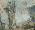 KatNr 218   Uwe Peschel, Landschaft mit Gräsern. 1992.