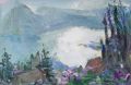 KatNr 180   Bernhard Heisig, Morgenstimmung in Lugano. 1990.