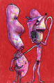 KatNr 519   Frieder Heinze "Paar" / Figurinnen. 1985/1986.