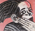 KatNr 229   Wolfgang Smy "Kopf mit Hand". 1987.