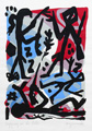 KatNr 594   A. R. Penck "Begegnung an der Elbe". 1995.