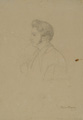 KatNr 276   Wilhelm Georg Alexander von Kügelgen, Bildnis Julius Rosenberg mit Pfeife. 1831.
