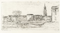 KatNr 660 Werner Wittig "Stilleben vor Weinbergen" / "Das Neustädter Ufer" / "Radebeul" / "Brockwitz" / Winterabend (Radebeul) / "Straße in Radebeul". 1966– 1970.