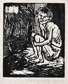 KatNr 532 Hedwig Holtz-Sommer, Flüchtlinge / Zwei alte Frauen / Rufender Knabe / Sitzender Knabe / Interieur mit Figuren / Schlafende. Wohl 1950er bis 1970.