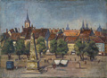 KatNr 123   Paul Wilhelm, Erfurt – Blick auf den Domplatz. 1954.