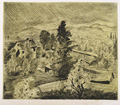 KatNr 526   Erhard Hippold, Große Regenlandschaft (Radebeul). Wohl 1933.
