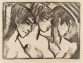 KatNr  Otto Mueller "Drei Mädchen im Profil" ("Drei Mädchenköpfe"). 1921.