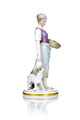 KatNr 598 ”Landmädchen mit Wachtelhund”. Jakob Ungerer für Meissen. 1901– 1904.