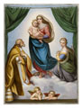 KatNr 640&nbsp;&nbsp; Bildplatte "Sixtinische Madonna". Nach Raffael. Meissen. Wohl spätes 19. Jh.