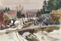 KatNr 274&nbsp;&nbsp; Hans Jüchser, Winter in Dresden-Wachwitz (?). 1934.