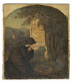 KatNr 031&nbsp;&nbsp; Johann Martin Niederée "Die Nonne auf dem Friedhof". 1851.