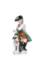 KatNr 585&nbsp;&nbsp; "Jäger mit Hund". Johann Joachim Kändler für Meissen. Entwurf 1755.