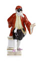 KatNr 587&nbsp;&nbsp; "Pantalone" aus der Commedia dell'Arte. Johann Joachim Kändler und Peter Reinicke für Meissen. 1772.