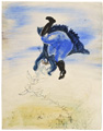 KatNr 375&nbsp;&nbsp; Josef Hegenbarth "Münchhausen, Enten jagend". 1948.