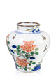 KatNr 691 Wucai-Balustertopf. China. Wohl Transitionalzeit 1620-1683