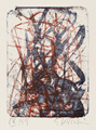 KatNr 458&nbsp;&nbsp; Helmut Schmidt-Kirstein "Steppenbild blau (Tempeltanz)" / "Blaue Struktur". 1959.