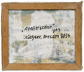 KatNr 136 Hans Jüchser "Atelierscene". 1963.