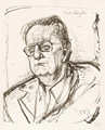 KatNr 356&nbsp;&nbsp; Otto Dix "Der Musiker Kurt Striegler". 1953.