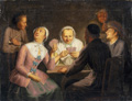 KatNr 006&nbsp;&nbsp; Jacob Samuel Beck "Beim Kartenspiel". Wohl 1769.