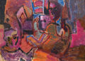 KatNr 097&nbsp;&nbsp; Wolfgang Bruchwitz, Familienidylle. 1984.