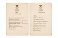 KatNr 327 35 Königlich-Sächsische Menü- und Speisekarten aus der Regierungszeit König Alberts. 1892–1902.