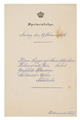 KatNr 328 17 Königlich-Sächsische Menü- und Speisekarten aus der Regierungszeit der Könige Georg und Friedrich August III. 1902–1906.