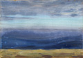KatNr 033&nbsp;&nbsp; Richard Birnstengel "Studie aus dem Bayrischen Wald" (Blick vom Arber?). 1911.