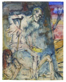 KatNr 249&nbsp;&nbsp; Josef Hegenbarth "Elend (Bettlergestalten)". Um 1922.