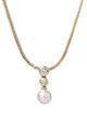 KatNr 635 Set aus Collier und Ohrringen mit Perlen.