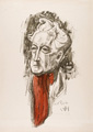 KatNr 355&nbsp;&nbsp; Otto Dix "Maler Karl Rade I". 1949.