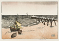 KatNr 216&nbsp;&nbsp; Siegfried Berndt "Landungsbrücke" / Zillen auf der Seine. 1911/1912.