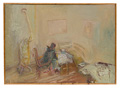 KatNr 154 Peter Muschter "Im Atelier". 1978.