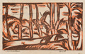 KatNr 222&nbsp;&nbsp; Siegfried Berndt "Vorfrühlingslandschaft" / Drei Schnecken. 1910er-1920er Jahre.