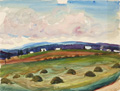 KatNr 219 Siegfried Berndt, Weite Landschaft / Abendstimmung / Sandweg bei Gewitter / Sandweg. Wohl 1920er Jahre.